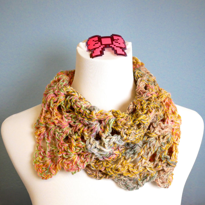 Mini Loop Schal im Iris-Muster – Häkelanleitung (digital)