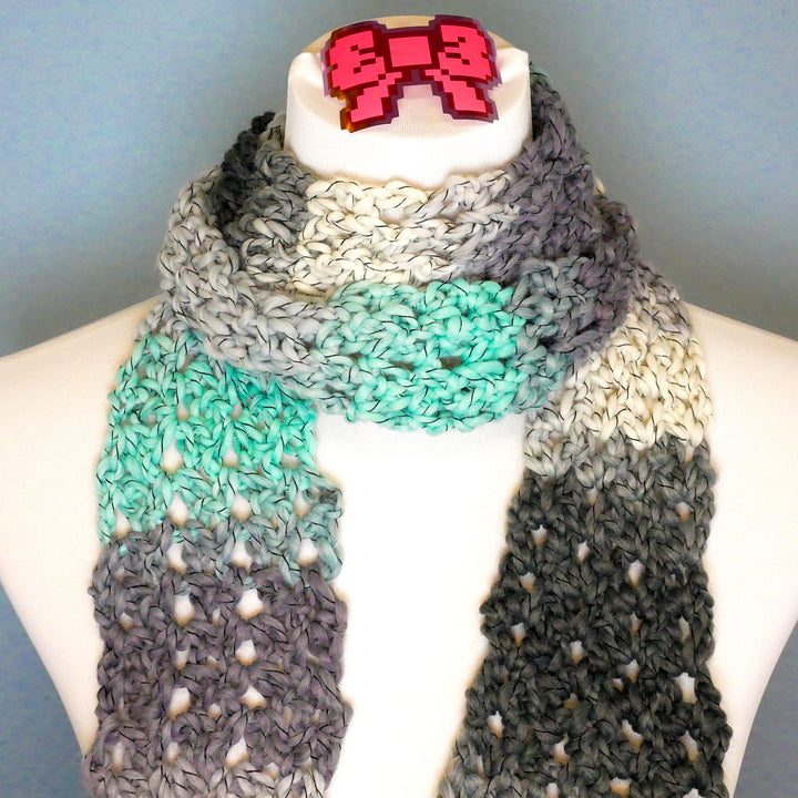 Schal im Luftbogenmuster – Häkelanleitung (digital)