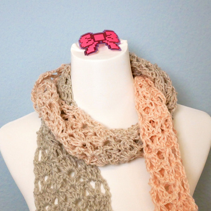 Schal im wechselnden V-Muster – Häkelanleitung (digital)