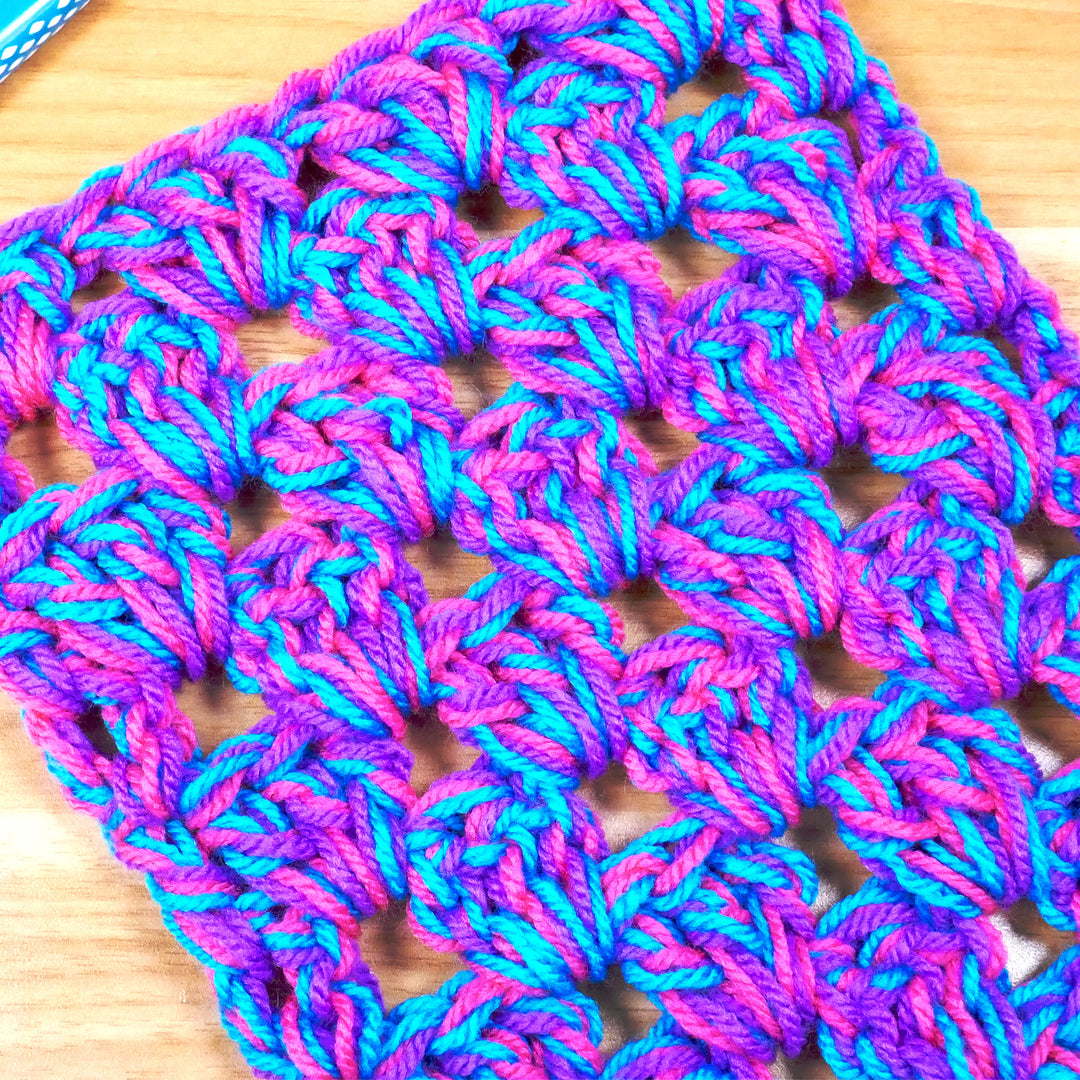 Schal im Granny Style (Basis 3 + 1) – Häkelanleitung (digital)