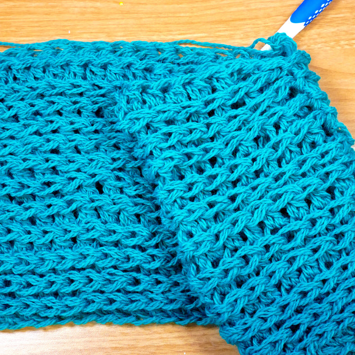 Single Loop im Rippenmuster (in Runden) – Häkelanleitung (digital)