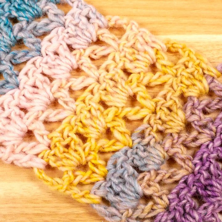 Schal im V-Stäbchen & Granny Style Mix – Häkelanleitung (digital)