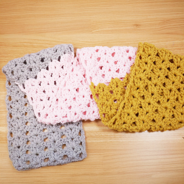 Iris-Muster Schal – Basis 16 Maschen – Häkelanleitung (digital)