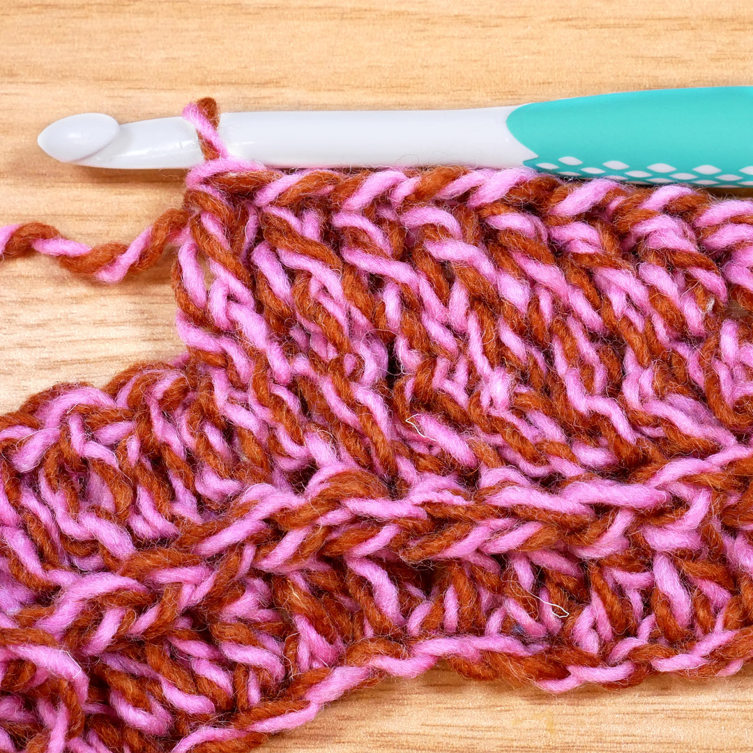 Loop-Schal im Rippenmuster – Häkelanleitung (digital)