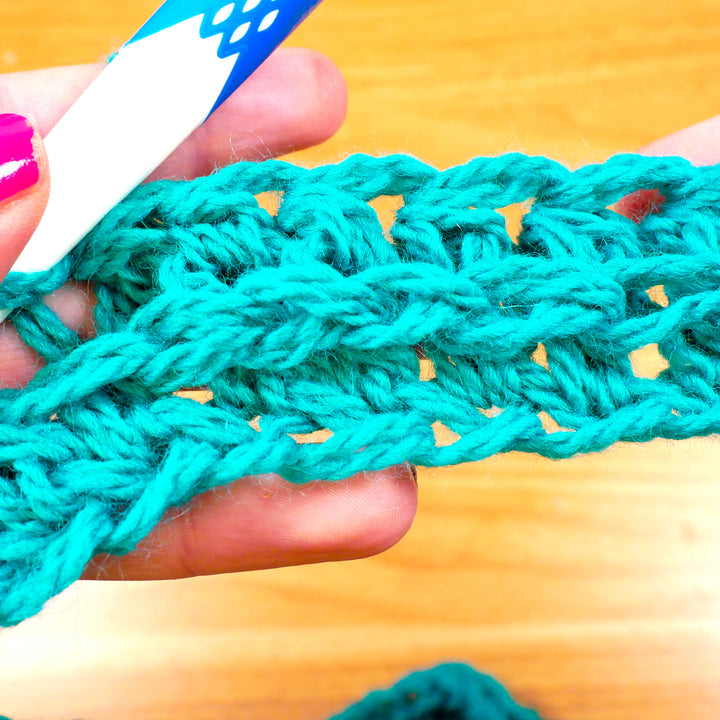 Single Loop im Rippenmuster (in Runden) – Häkelanleitung (digital)