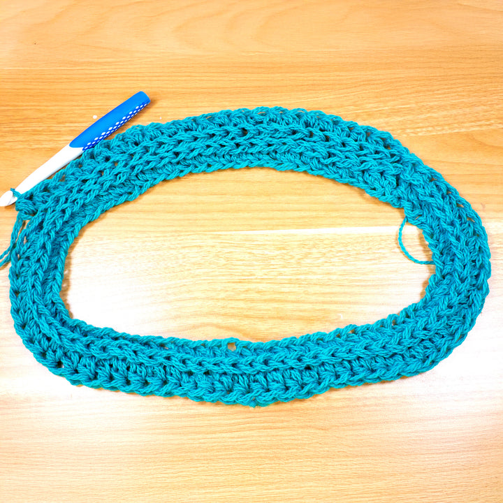 Single Loop im Rippenmuster (in Runden) – Häkelanleitung (digital)